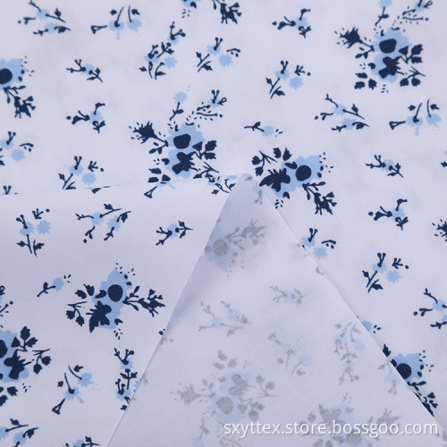 White Poplin Dot Printed Fabrics For Sewing Shirts